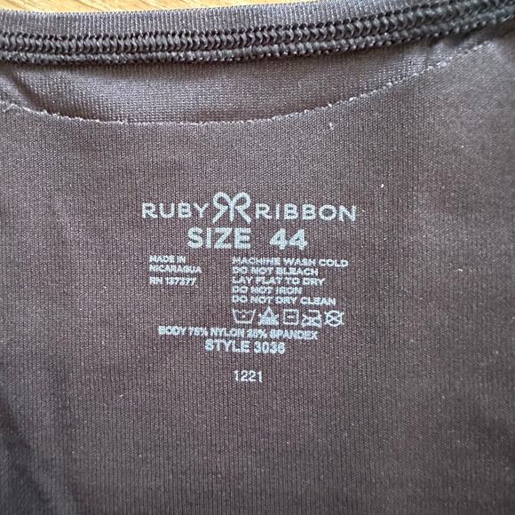 Ruby Ribbon Nursing Cami Tank Top Black Style 3036 Size 44 - Picture 3 of 7